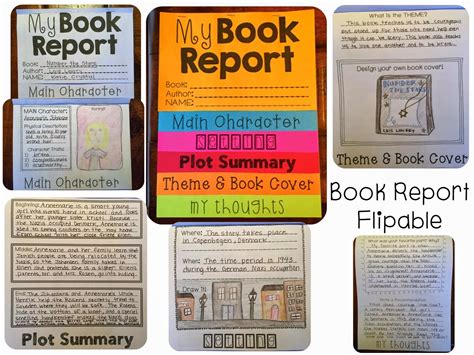 Reading Flipables Teaching Third Grade Classroom Book Report