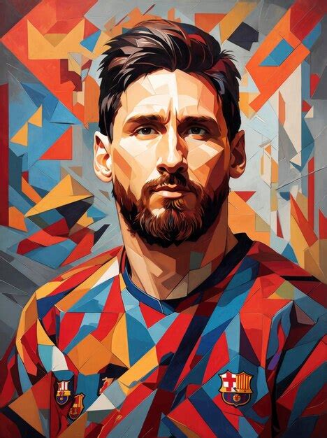 Premium Ai Image Vector Illustration Of Lionel Messi