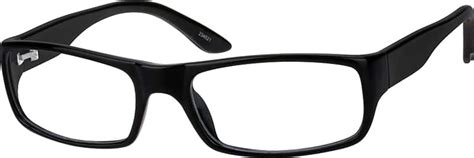 Black Mens Rectangular Eyeglasses 2345 Zenni Optical Eyeglasses