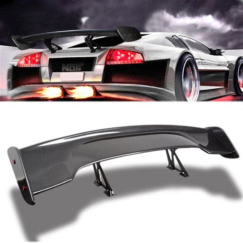 Universal 57 Carbon Fiber Adjustable Rear Trunk GT Style Spoiler Wing