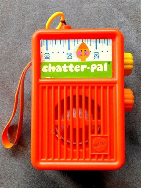 Mattel Vintage 1971 Chatter Pal Talking Pull String Toy Radio