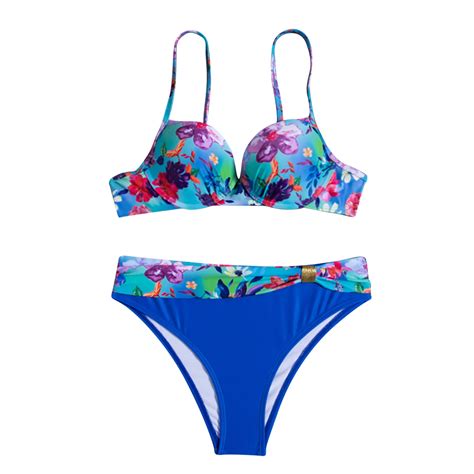 Reoriafee Women S Swimsuits Bathing Suit Tummy Control Swimwear Y2k Bikini Floral Print