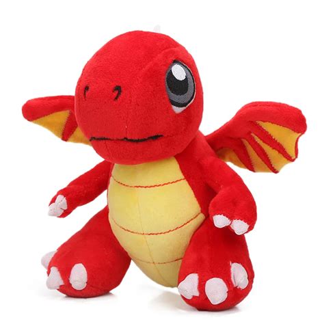 5pcslot Dragonvale Baby Red Fire Dragon Plush Toys Soft Stuffed Animal