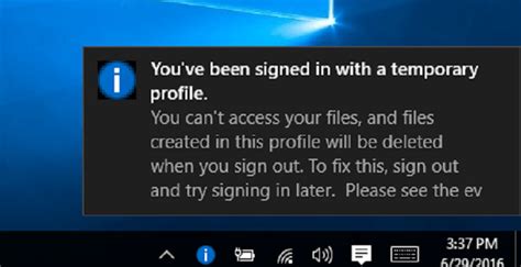 Fix Youve Been Signed In With A Temporary Profile In Windows 10