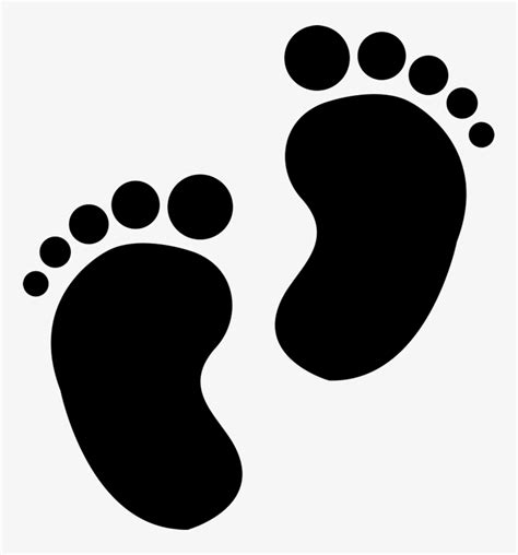 Pink And Blue Baby Footprint Icon Set Vector Baby Footprint Clip Art