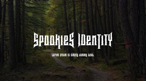 Spookies Identity Font Download Free For Desktop And Webfont
