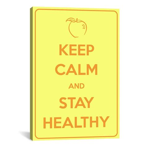 Winston Porter Keep Calm And Stay Healthy Graphic Art On