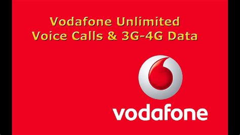 Vodafone Announced Unlimited Voice Call And 3g 4g Data Youtube