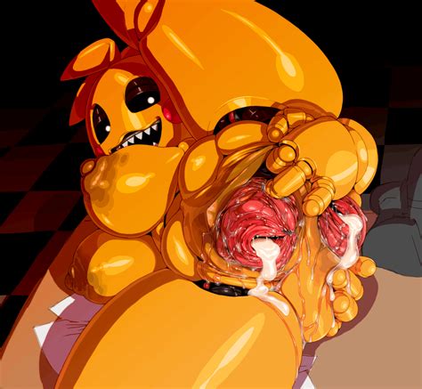 Nezunezu Chica Toy Chica Five Nights At Freddys 1girl Android Anus Breasts Cum Cum In