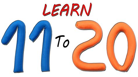 Learn Numbers 11 To 20 Learn To Count With Play Doh 123 Numbers