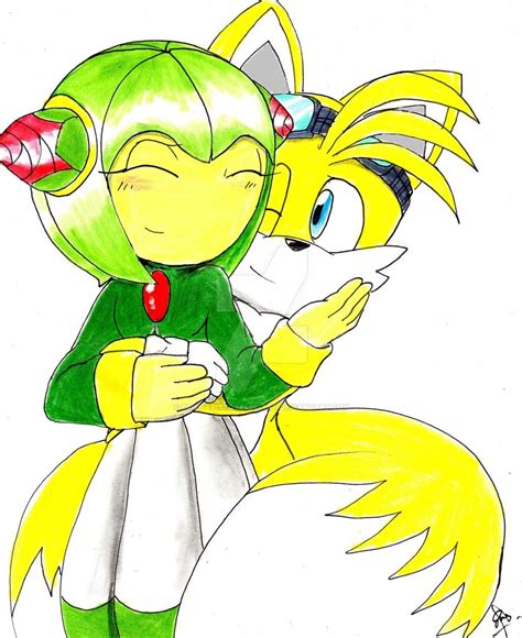 In episode 78 cosmo greets tails last before she dies with a good bye kiss that passess through tails. Tails and cosmo by EROS-ARISTOTELES-ART on DeviantArt