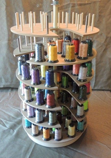 Embroidery Thread Storage Carousel Micro Thread Storage Sewing Room