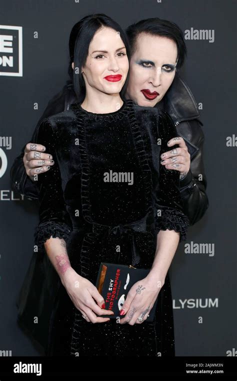 Lindsay Usich And Marilyn Manson At The 13th Art Of Elysium Celebration