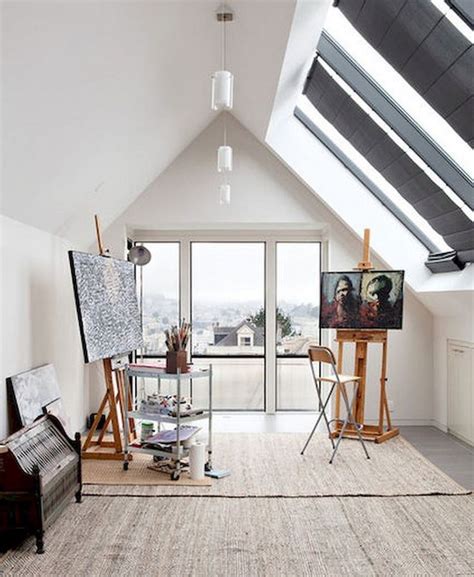 23 Amazing Loft Workspace Design Ideas Art Studio At Home Artist