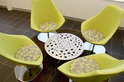 Reception & waiting room chair type. reception chairs, reception table, funky fabrics | Office ...
