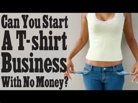 Can You Start A T Shirt Business With No Money T Shirt Tip Tuesdays