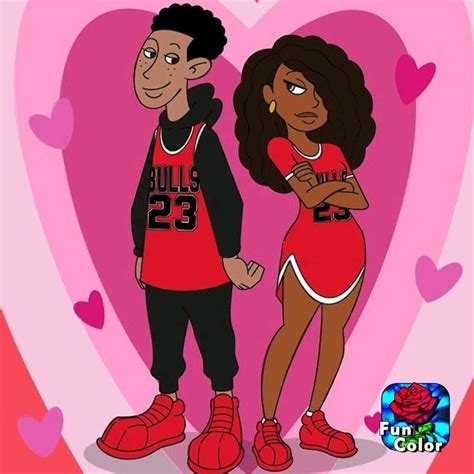 Pin By Refugio Estril On Art Black Girl Cartoon Black Couple Art