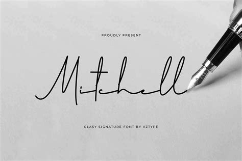 Mitchell Signature Font - Download Fonts