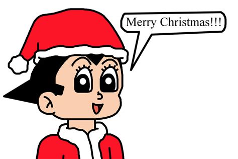 Astro Boy Wishes Merry Christmas By Ultra Shounen Kai Z On Deviantart