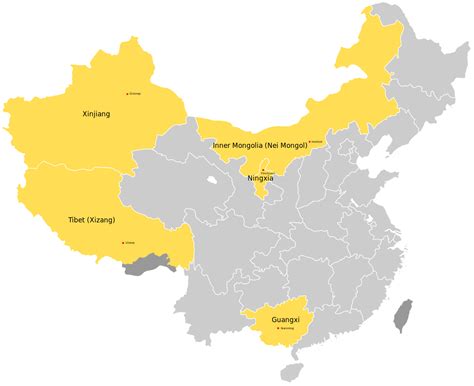 Guangxi has been an autonomous region since 1958. Autonomous regions of China - Wikipedia