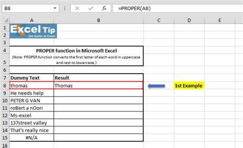 I have an excel workbook with two worksheets. Converting Text to Its Proper Case