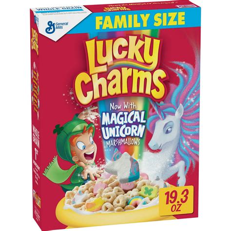 General Mills Lucky Charms Breakfast Cereal Marshmallow Cereal