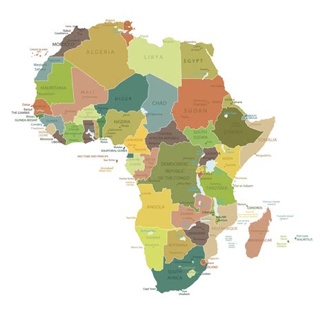 Map Of Africa Guide Of The World