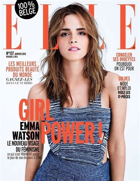 Emma Watson Elle Belgium Magazine January 2015 Gotceleb