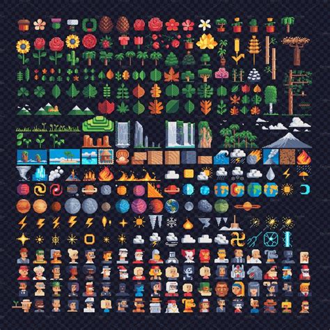 300 Pixel Art Style Icons 5 By Vectorpixelstar On Creativemarket