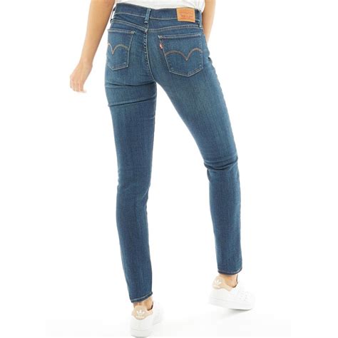 Levis Damen 710 Super Skinny Jeans Mittelblau