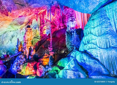 Dripstone Cave Reed Flute Cave Editorial Image Image Of County