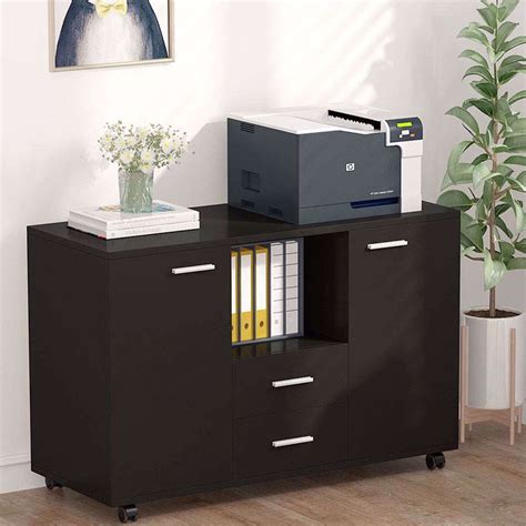 Tribesigns 2 Drawer File Cabinets Mobile Lateral Filing Cabinets