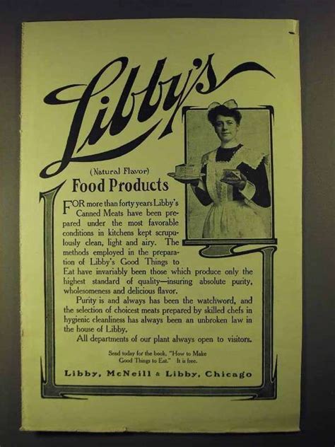 Libby S Canned Meats Ad Food Products