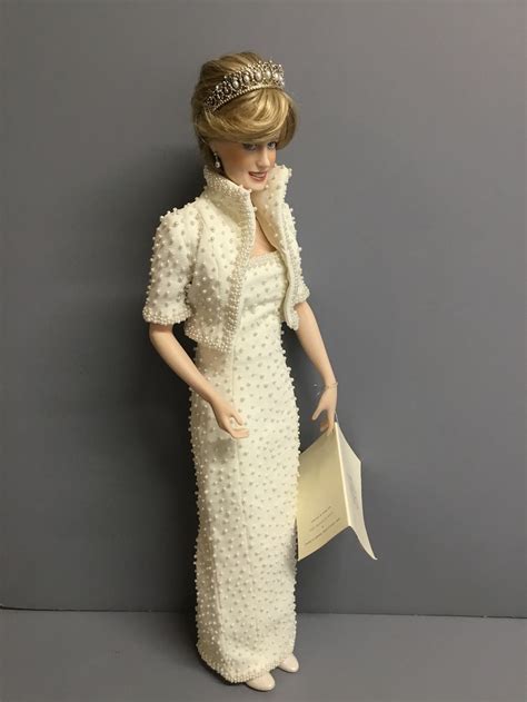 Vintage Franklin Mint Diana Princess Of Wales Collector Doll Etsy