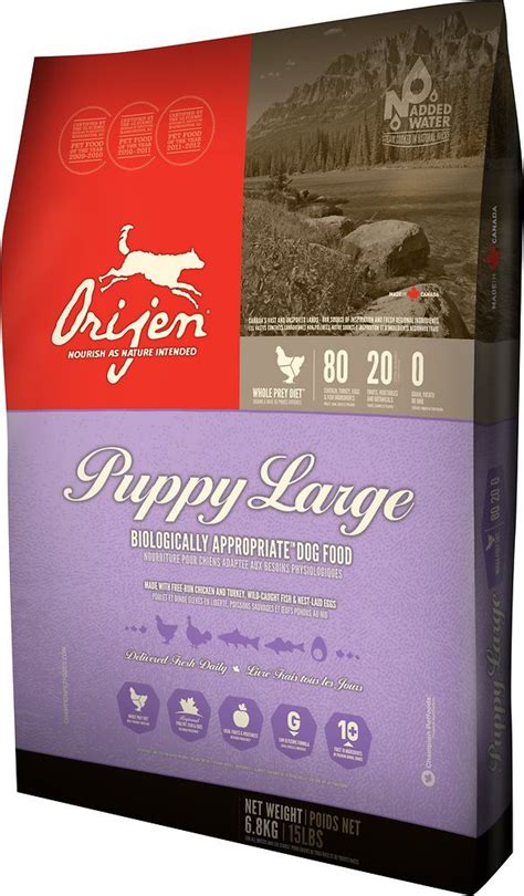 Orijen Puppy Large Breed Grain-Free Dry Dog Food, 28.6-lb ...