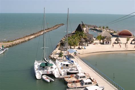 Mexico And Central America Boating Cucumber Beach Marina Belize