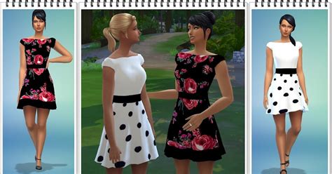 Sims 4 Ccs The Best Summer Dress By Louisa Creations4sims