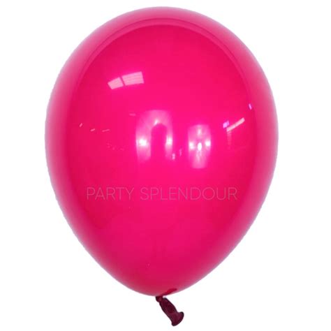Custom Hot Pink Latex Balloons Party Splendour