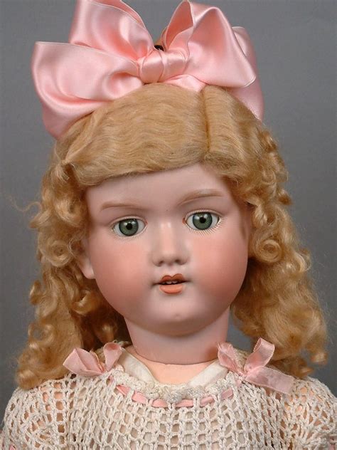 Big 30 Armand Marseille 390 Antique Bisque Doll With Sunny Blond Wig