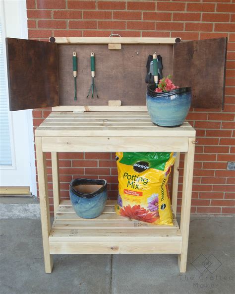 Diy Party Cart Potting Bench The Crafted Maker