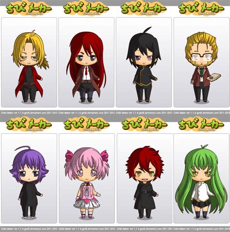 Some Characters I Made On Chibi Maker By Le Sosie On Deviantart