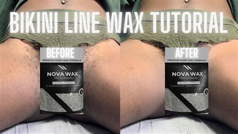 Bikini Line Wax Educational Tutorial W Nova Wax Youtube