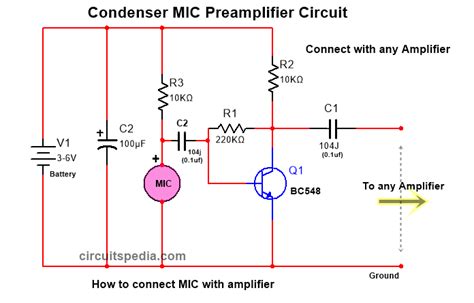 Microphone To Speaker Circuit Diagram Circuit Diagram