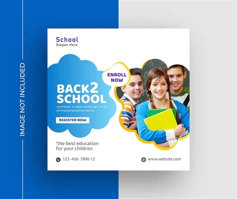 Free Psd Back To School Poster Template