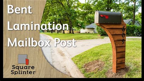 Bent Lamination Cedar Mailbox Post Woodworking Diy How