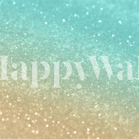 Gold Aqua Teal Glitter 1 Wallpaper Buy Online Happywall