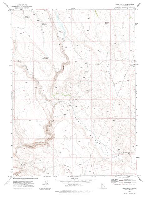 Lost Valley Id Topographic Map Topoquest