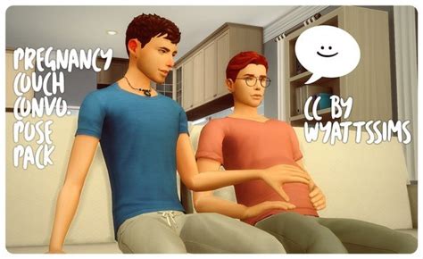 Pregnant Couch Convo Pose Pack The Sims 4 Catalog