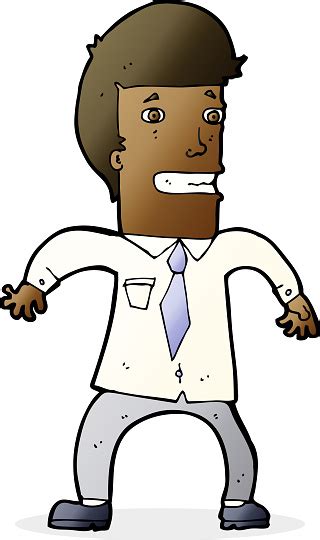 Cartoon Nervous Businessman Stock Illustration Download Image Now