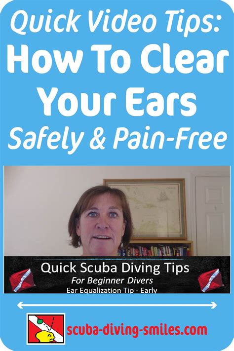 Ear Equalization Tips How To Clear Your Ears When Scuba Diving Video